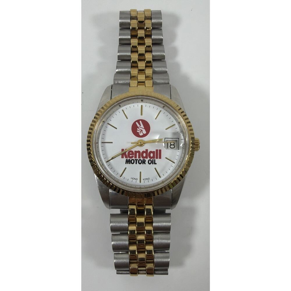 Kendall Motor Oil Wrist Watch - Two Tone Stainless Steel - Japan & Hong Kong